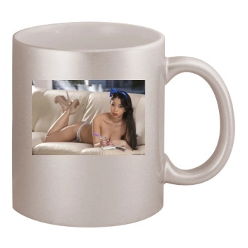 Jade Kush 11oz Metallic Silver Mug