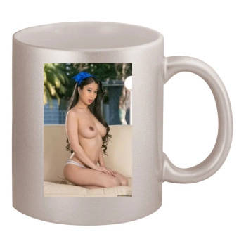 Jade Kush 11oz Metallic Silver Mug