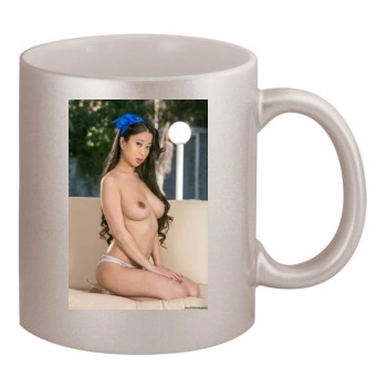 Jade Kush 11oz Metallic Silver Mug