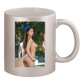 Jade Kush 11oz Metallic Silver Mug