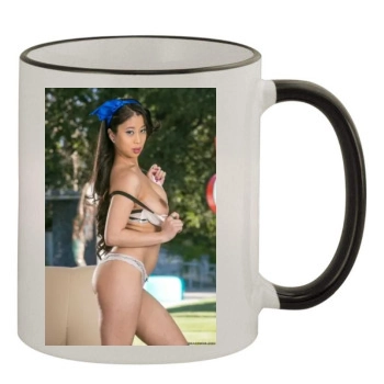 Jade Kush 11oz Colored Rim & Handle Mug