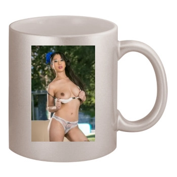 Jade Kush 11oz Metallic Silver Mug