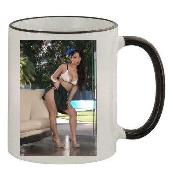 Jade Kush 11oz Colored Rim & Handle Mug