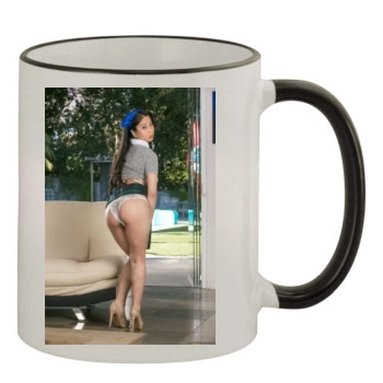 Jade Kush 11oz Colored Rim & Handle Mug