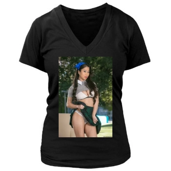 Jade Kush Women's Deep V-Neck TShirt