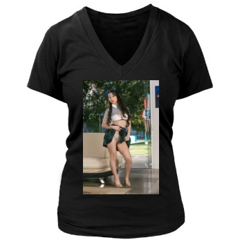 Jade Kush Women's Deep V-Neck TShirt