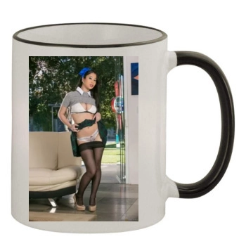 Jade Kush 11oz Colored Rim & Handle Mug