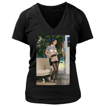 Jade Kush Women's Deep V-Neck TShirt