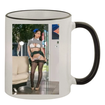 Jade Kush 11oz Colored Rim & Handle Mug