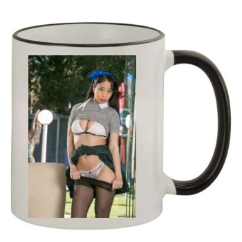 Jade Kush 11oz Colored Rim & Handle Mug