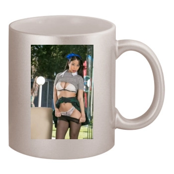 Jade Kush 11oz Metallic Silver Mug