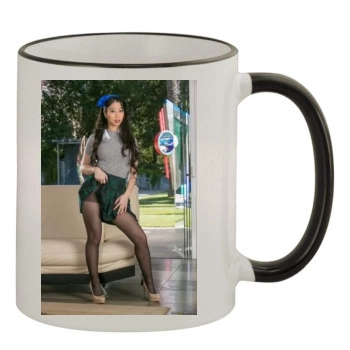 Jade Kush 11oz Colored Rim & Handle Mug