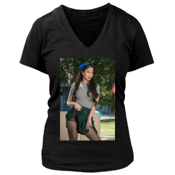 Jade Kush Women's Deep V-Neck TShirt