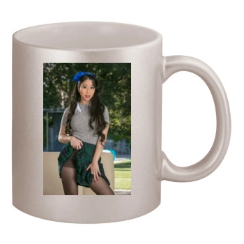 Jade Kush 11oz Metallic Silver Mug