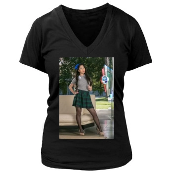 Jade Kush Women's Deep V-Neck TShirt