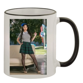 Jade Kush 11oz Colored Rim & Handle Mug