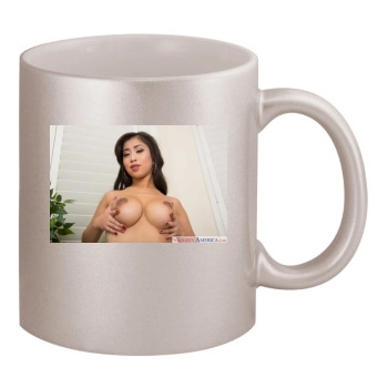 Jade Kush 11oz Metallic Silver Mug