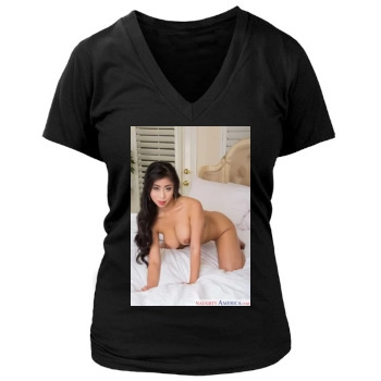 Jade Kush Women's Deep V-Neck TShirt