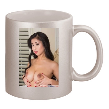 Jade Kush 11oz Metallic Silver Mug