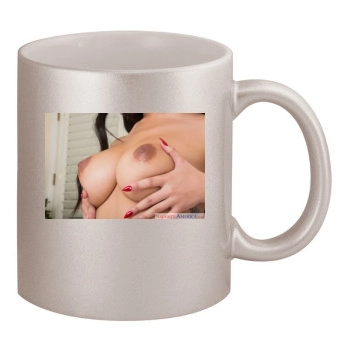 Jade Kush 11oz Metallic Silver Mug