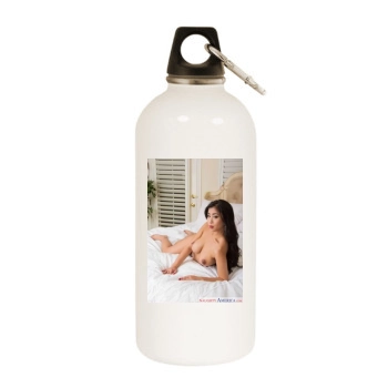 Jade Kush White Water Bottle With Carabiner