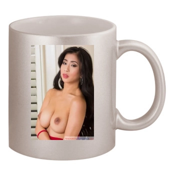 Jade Kush 11oz Metallic Silver Mug