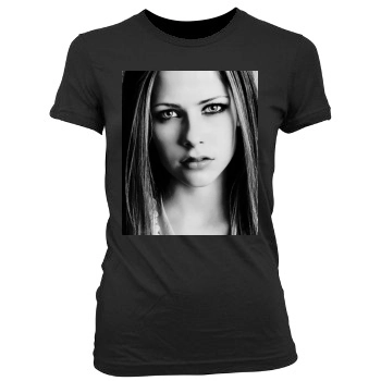 Avril Lavigne Women's Junior Cut Crewneck T-Shirt