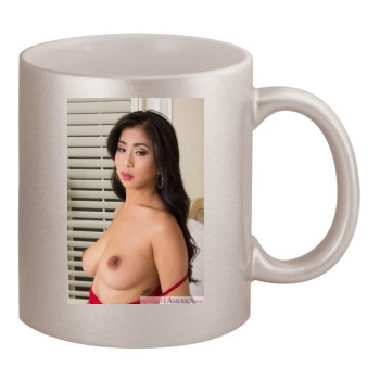 Jade Kush 11oz Metallic Silver Mug