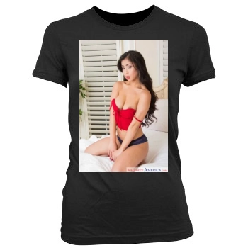 Jade Kush Women's Junior Cut Crewneck T-Shirt