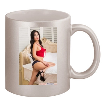 Jade Kush 11oz Metallic Silver Mug