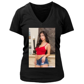 Jade Kush Women's Deep V-Neck TShirt