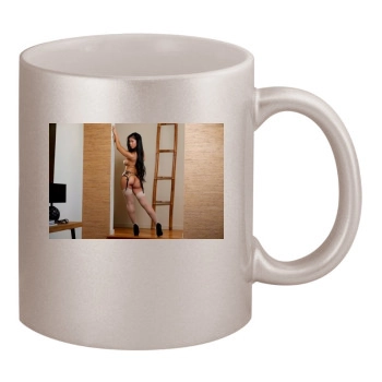 Jade Kush 11oz Metallic Silver Mug