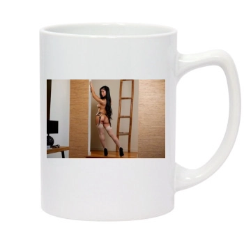 Jade Kush 14oz White Statesman Mug