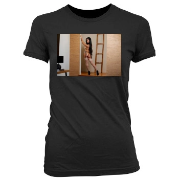 Jade Kush Women's Junior Cut Crewneck T-Shirt