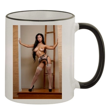 Jade Kush 11oz Colored Rim & Handle Mug