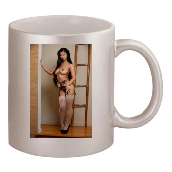 Jade Kush 11oz Metallic Silver Mug