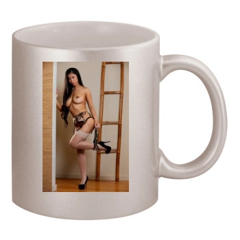 Jade Kush 11oz Metallic Silver Mug