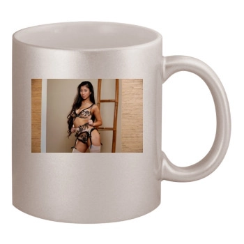 Jade Kush 11oz Metallic Silver Mug