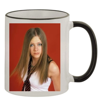 Avril Lavigne 11oz Colored Rim & Handle Mug