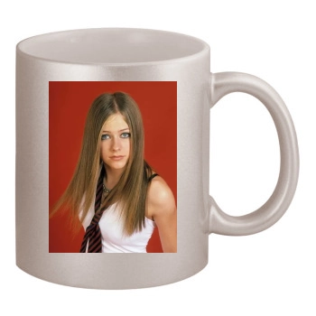 Avril Lavigne 11oz Metallic Silver Mug