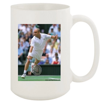 Andre Agassi 15oz White Mug