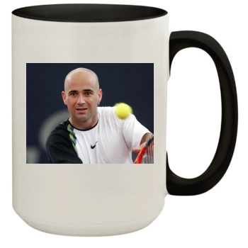 Andre Agassi 15oz Colored Inner & Handle Mug