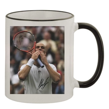 Andre Agassi 11oz Colored Rim & Handle Mug