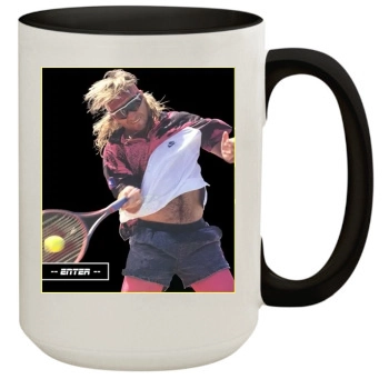 Andre Agassi 15oz Colored Inner & Handle Mug