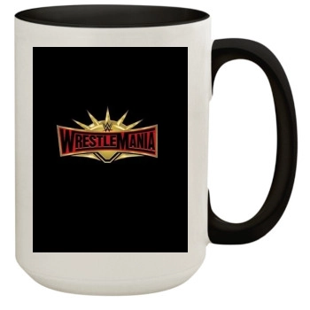 WrestleMania 35 (2019) 15oz Colored Inner & Handle Mug