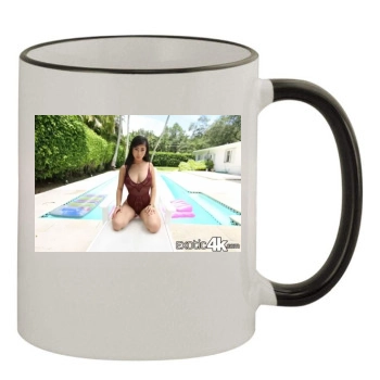 Jade Kush 11oz Colored Rim & Handle Mug