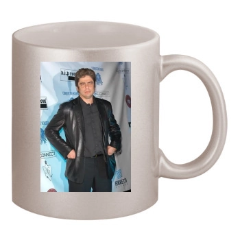 Benicio del Toro 11oz Metallic Silver Mug