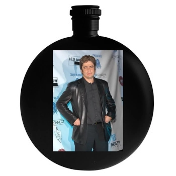 Benicio del Toro Round Flask