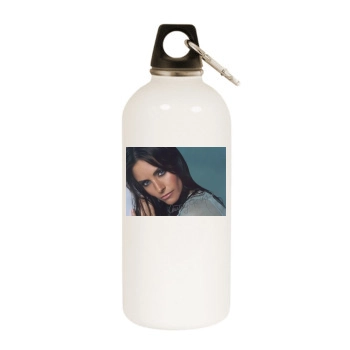 Courteney Cox White Water Bottle With Carabiner