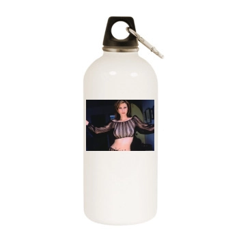 Courteney Cox White Water Bottle With Carabiner